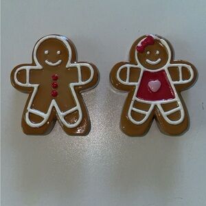 Gingerbread Man and Woman Decor Set